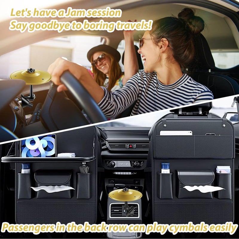 Ulker 2PCS Car Crash Cymbal Air Vent, Car Symbol Mini Drum Set for Car Dashboard, Fun Music Accessory for Drummers And Music Lovers, Easy Clip-On Drum Cymbals, Gifts for All Types of Vehicles - Image 5